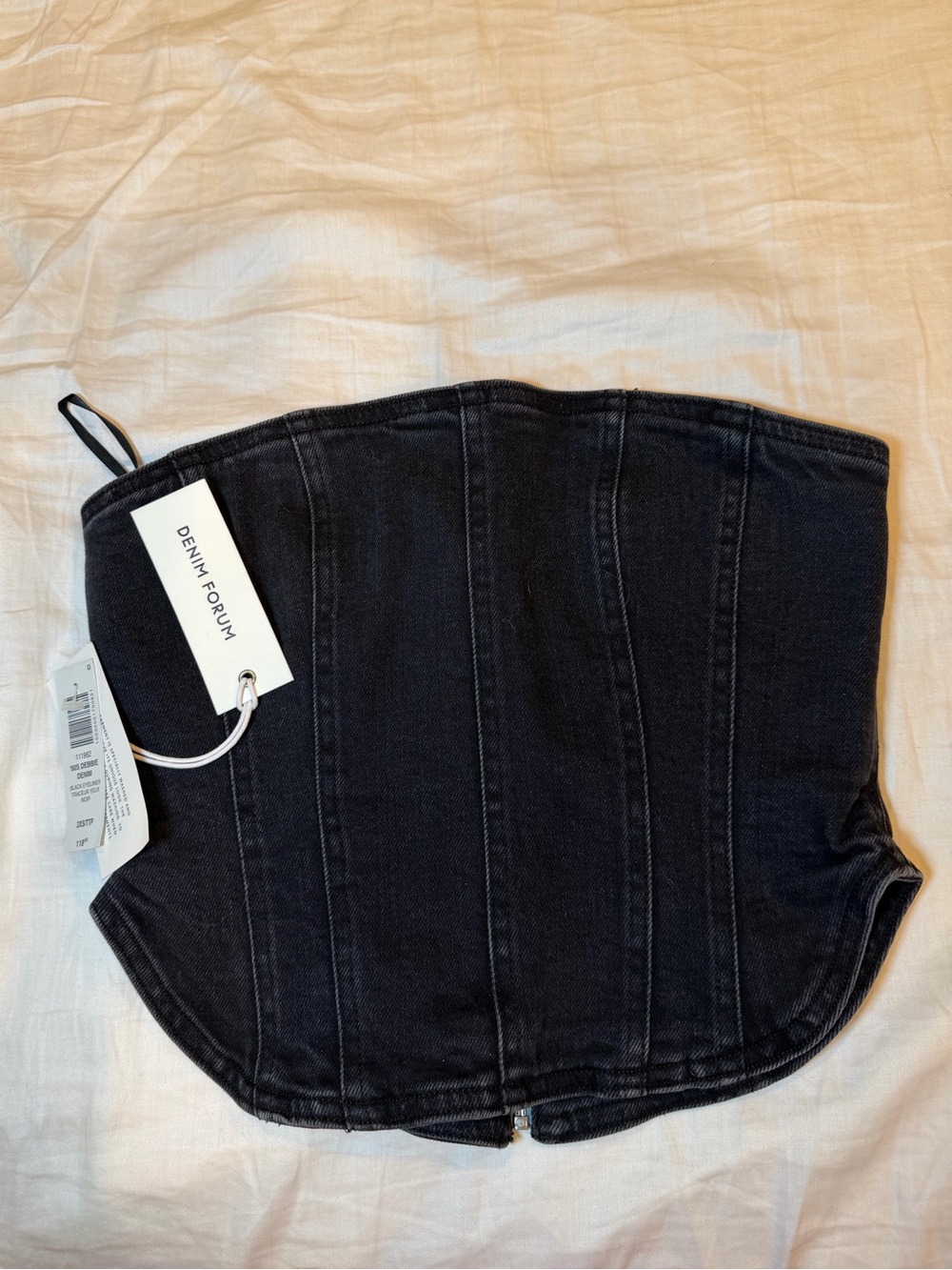 Aritzia Denim Forum Debbie Black Corset